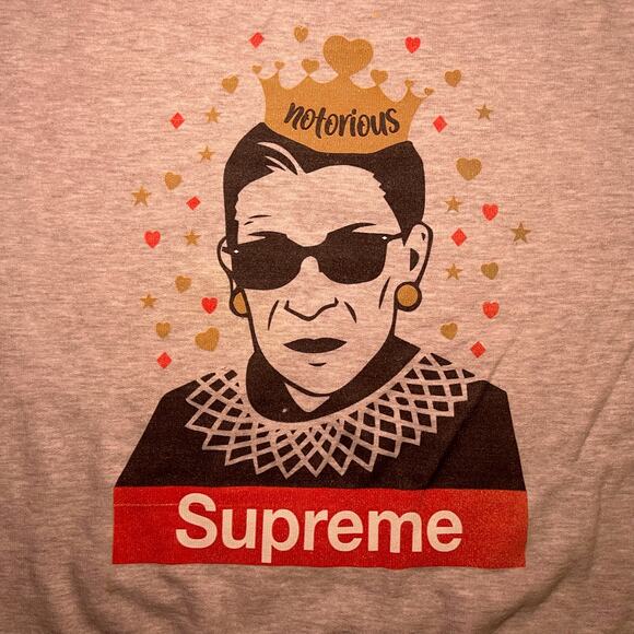 Notorious Supreme Ruth Bader Ginsburg RBG Sweatshirt | L | RARE Parody Graphic - Picture 5 of 8